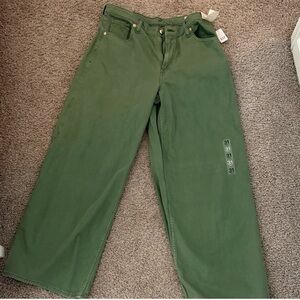 GAP Green Wide Leg Jeans
